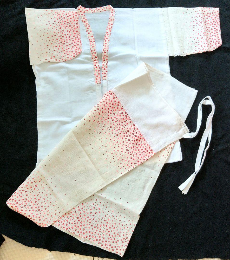 正絹着物一式 ジュニアサイズ 朱色総絞り 付属品多数 全14点