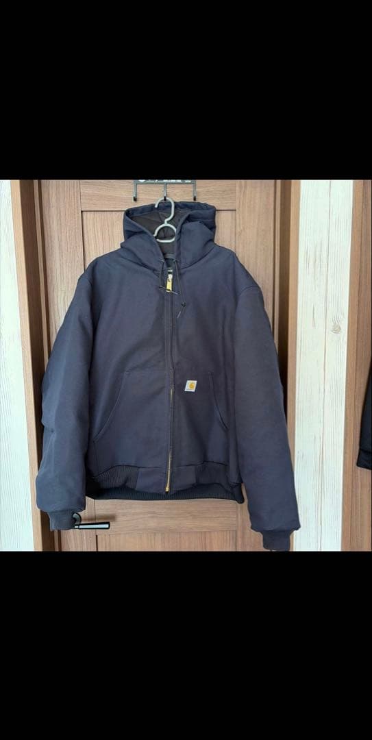Carhartt カーハート　アクティブジャケット　ダークネイビー USA製 カーハート アクティブジャケット 褪せネイビー 表記(L