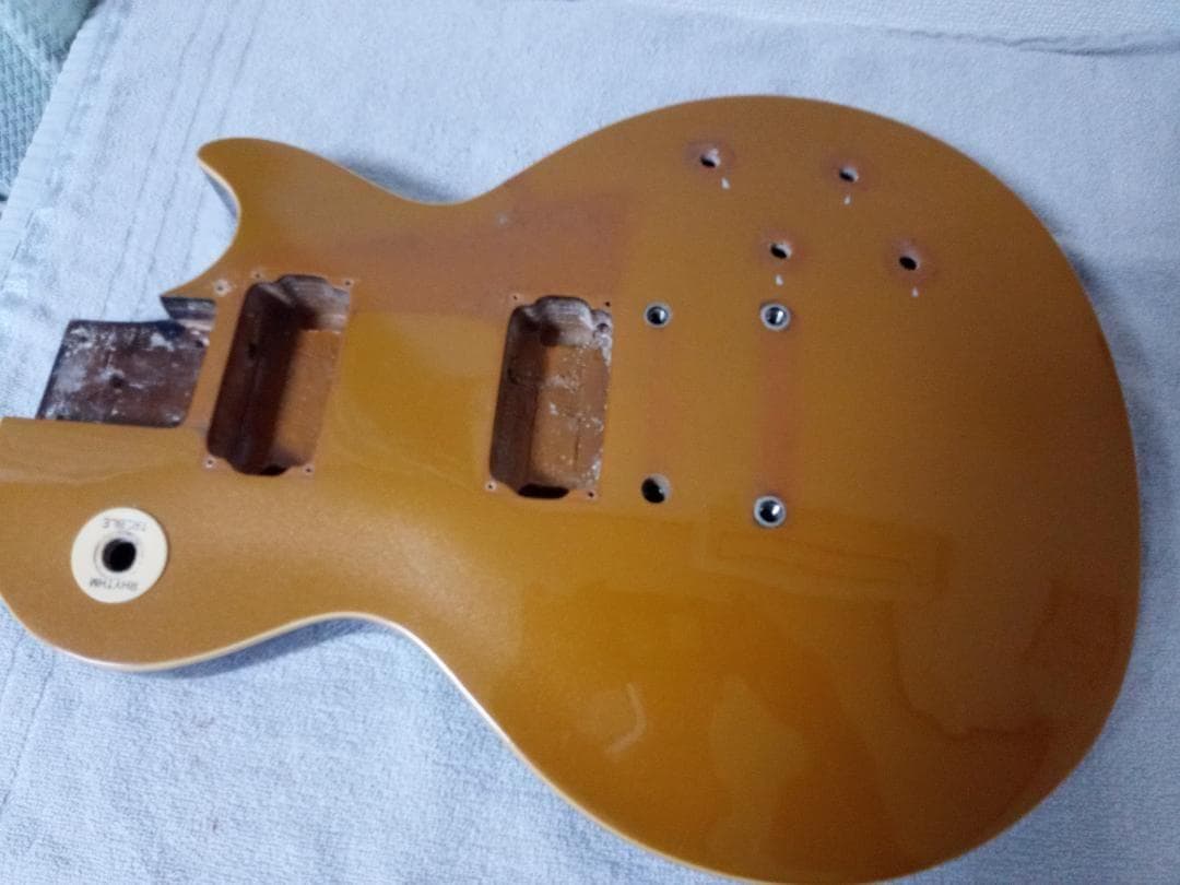 整備済み】MONSTY レスポールタイプ ゴールドトップ（国産？）エレキ