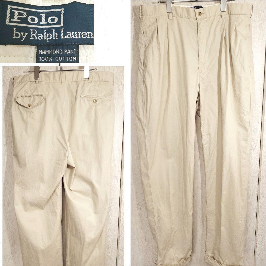 90s ポロ ラルフローレン ポロチノ HAMMOND PANT トラウザー - メルカリ
