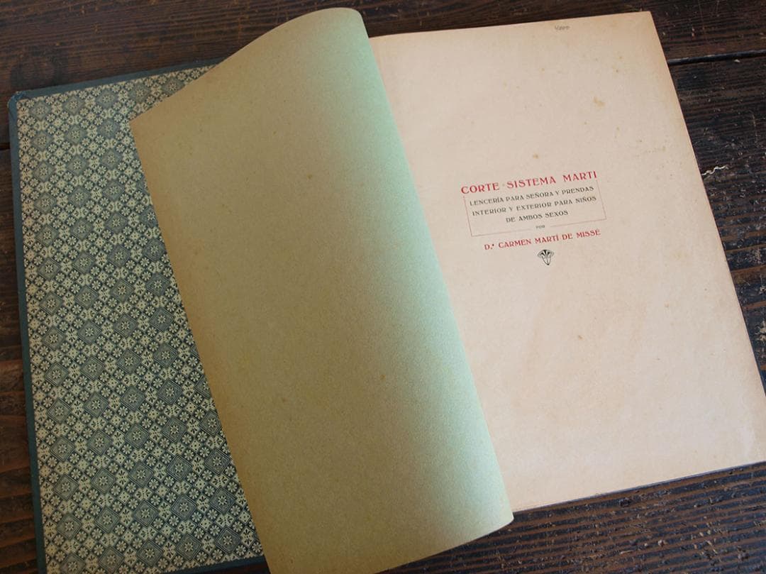 稀少 ランジェリー パターン製図本 1929年 アール・デコ 時代衣装/K076