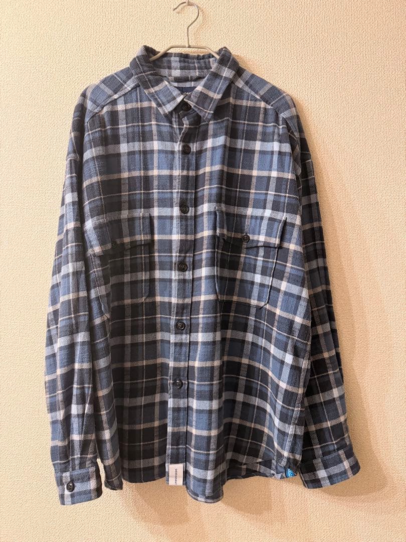 DESCENDANT フランネルシャツ 3 DESCENDANT/VANING CHECK LS SHIRT (BROWN)