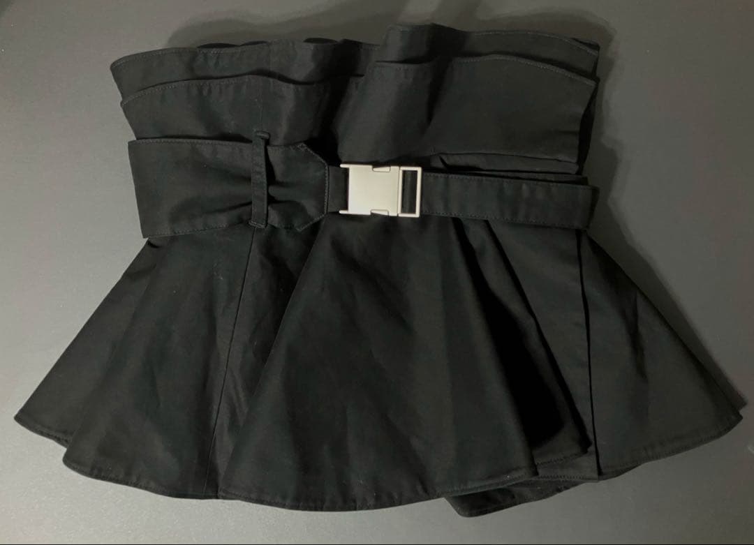 ラベルエチュード サークルフレアボリュームベルト ブラック - メルカリ