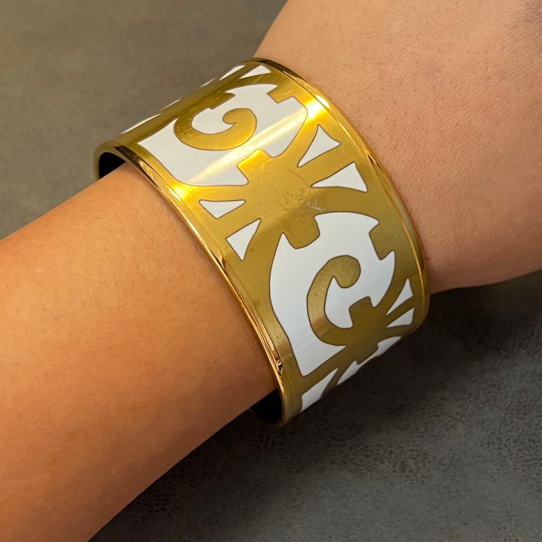 エルメス エマイユ バングル TGM 腕周り約19cm