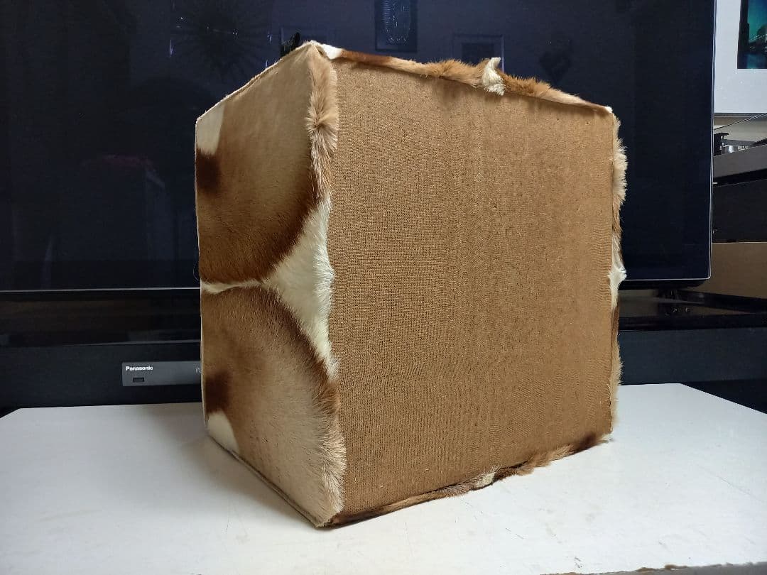 希少 メゾン テルガス フランス製 ガゼル 毛皮 スツール ボックス