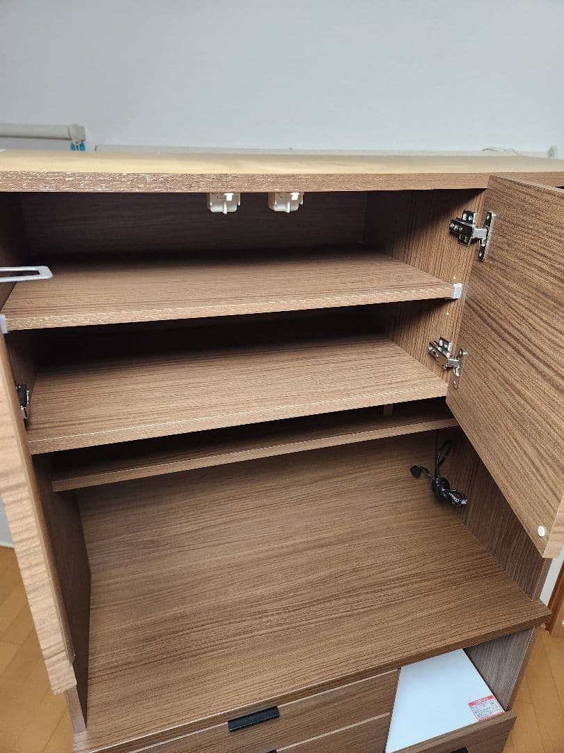 K*Y様 ニトリ【食器棚】エトナミドルブラウン【引き取り限定】未使用に近い