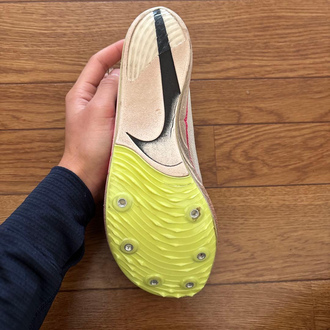Nike スパイクシューズ ホワイト/ピンク ドラゴンフライ　27.0cm