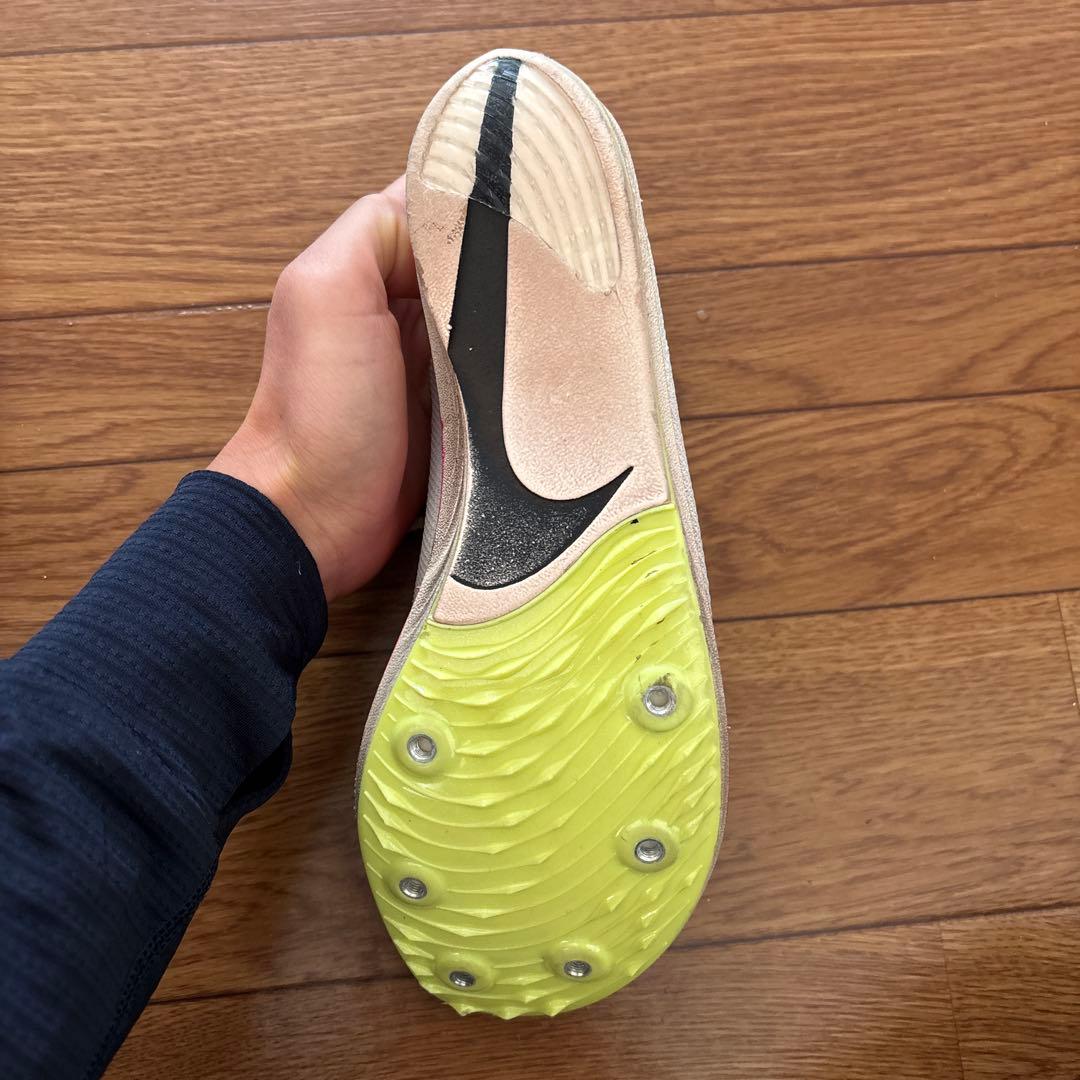 Nike スパイクシューズ ホワイト/ピンク ドラゴンフライ　27.0cm
