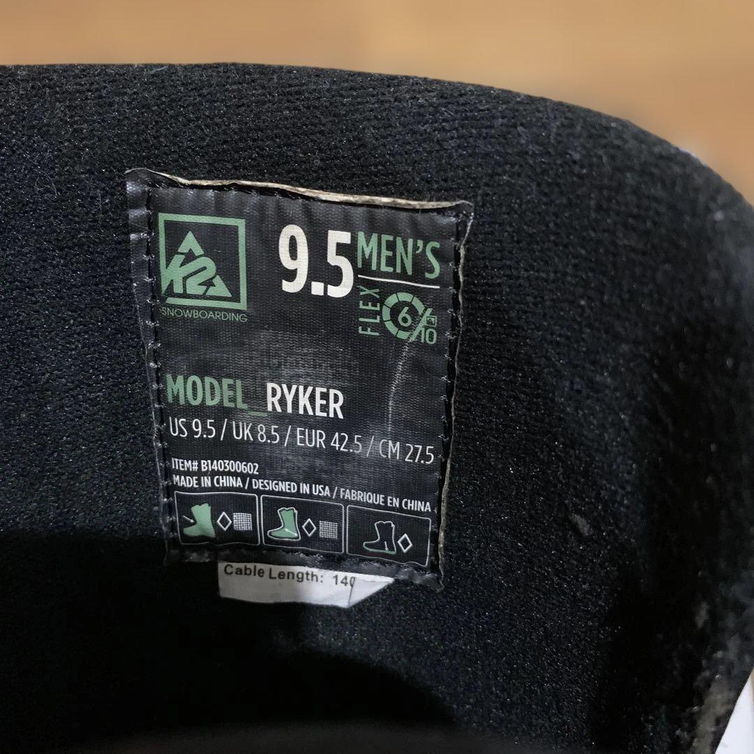 K2 RYKER スノーボードブーツ 男性用(27.5cm)