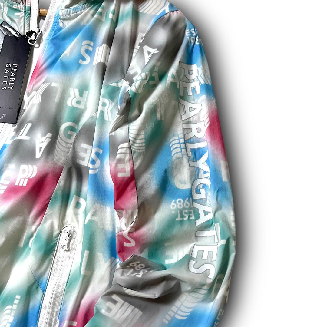 1 パーリーゲイツ グラデーション柄 ロゴ総柄 撥水 ジップブルゾン 030