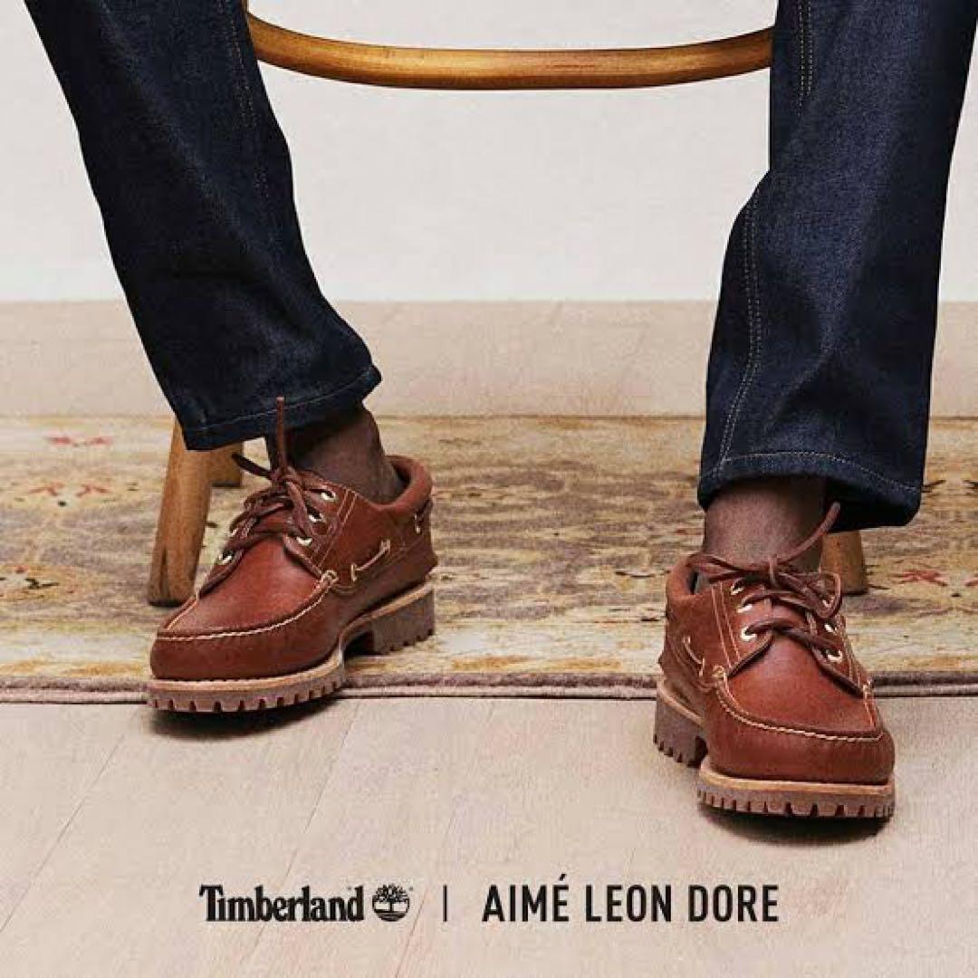 【美品】aime leon dore 3eye classic lug Timberland 3-Eye Classic Lug Aime Leon Dore Medium Brown メンズ