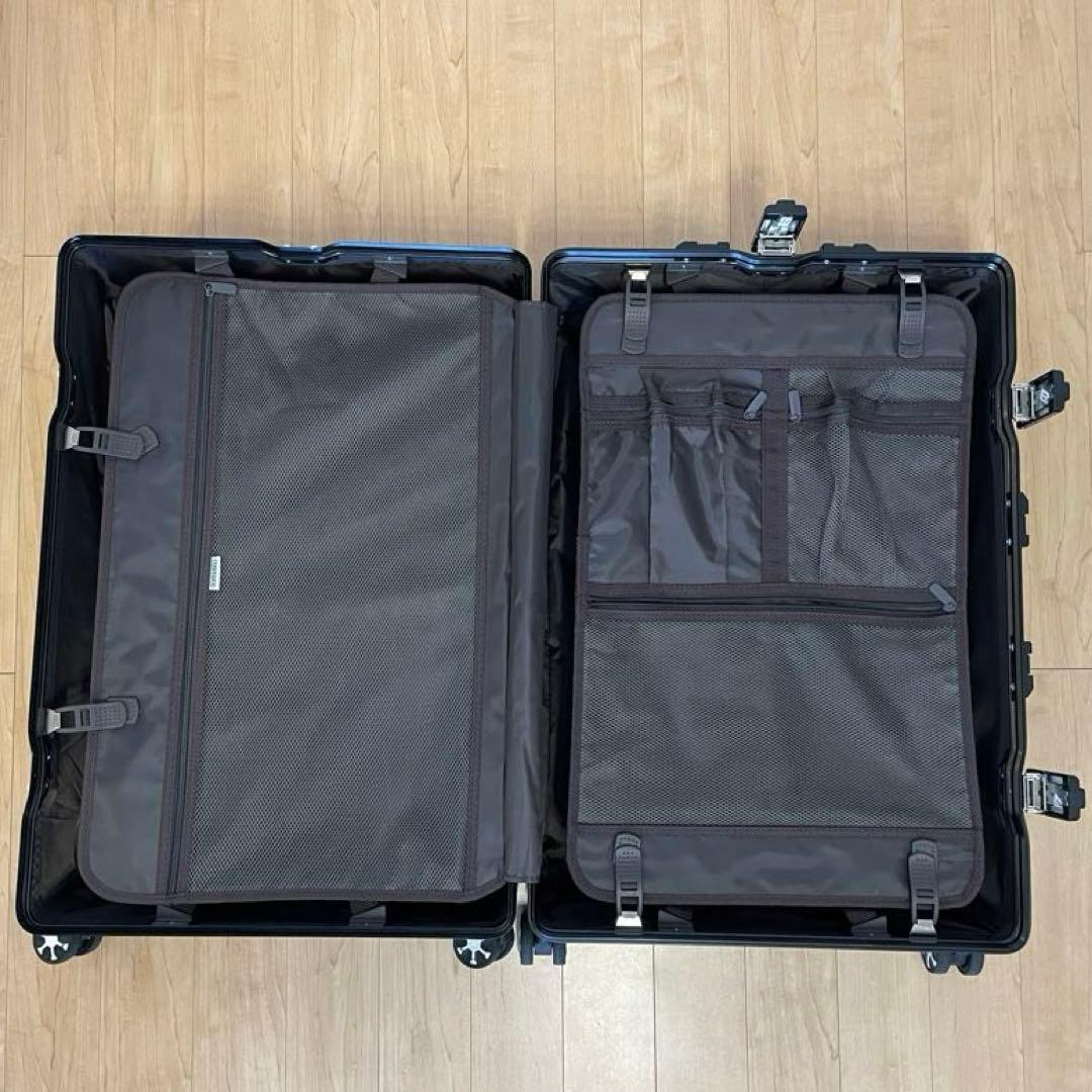 TABITORA スーツケース TSAロック アルミ 77L 大型 タビトラ 黒