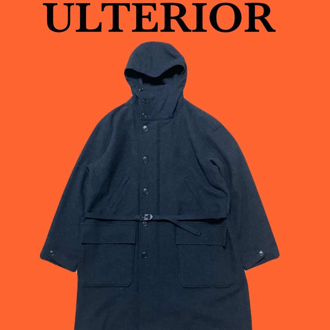 アルテリアULTERIOR RUNDOM BUSKET TWEED フードコート アルテリアULTERIOR RUNDOM BUSKET TWEED フードコート - メルカリ