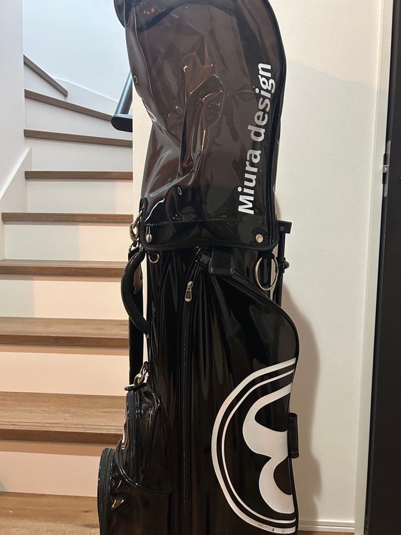 フランク三浦 Miura design ブラックキャディバッグ｜フランク三浦