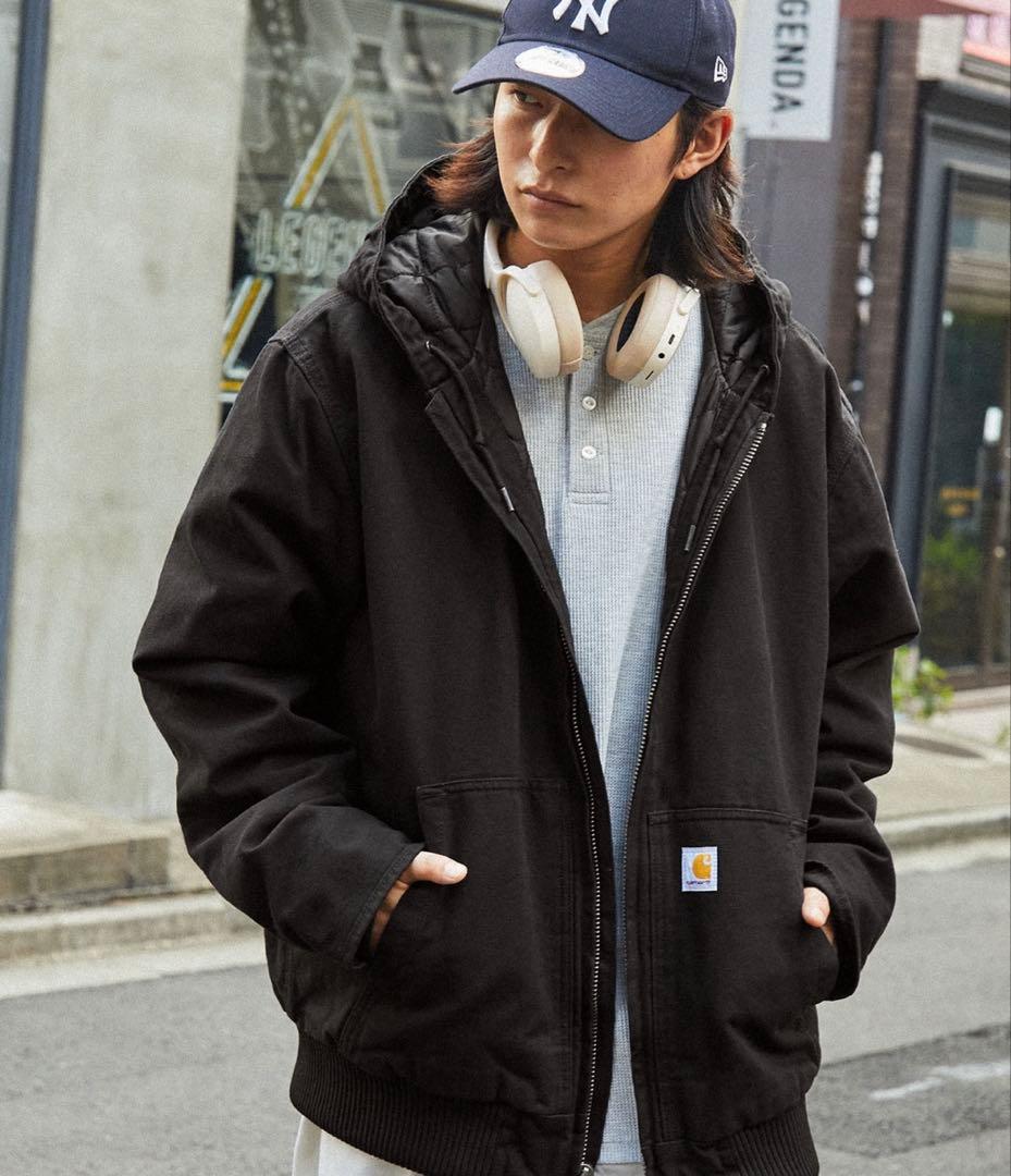 carhartt カーハート アクティブジャケット L ブラック 最終価格です Carhartt カーハート ダックキルティングフードジャケットアクティブ