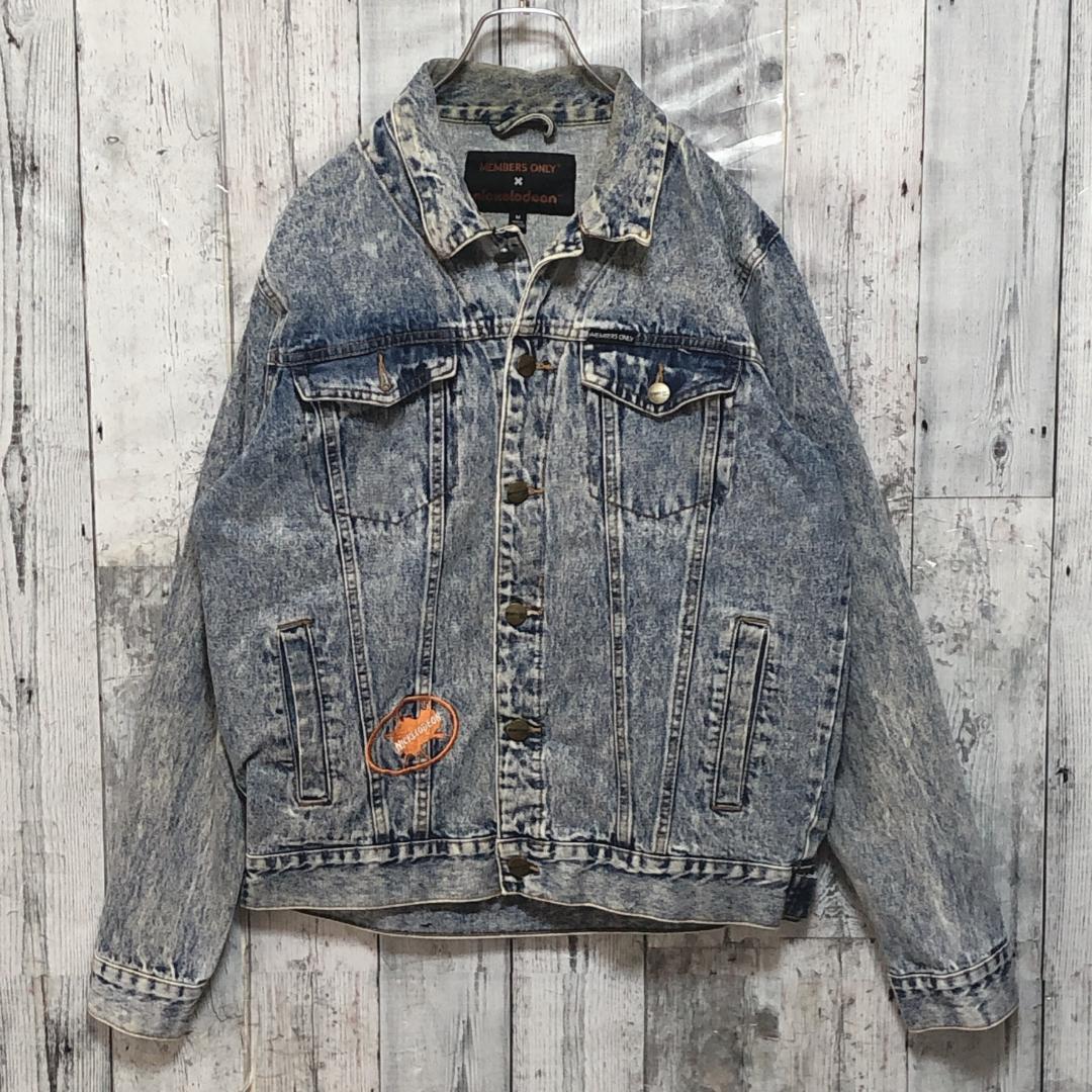 激レア☆MEMBERS ONLY スポンジボブ L デニムジャケット Gジャン.