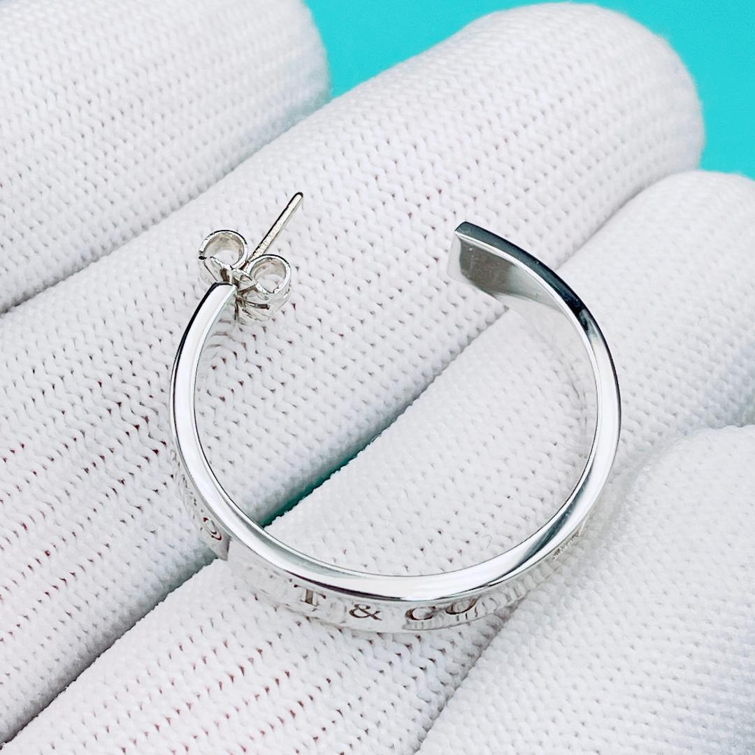 ◇ティファニー◇新品仕上済 1837 フープ ピアス 925 シルバー 5.0g