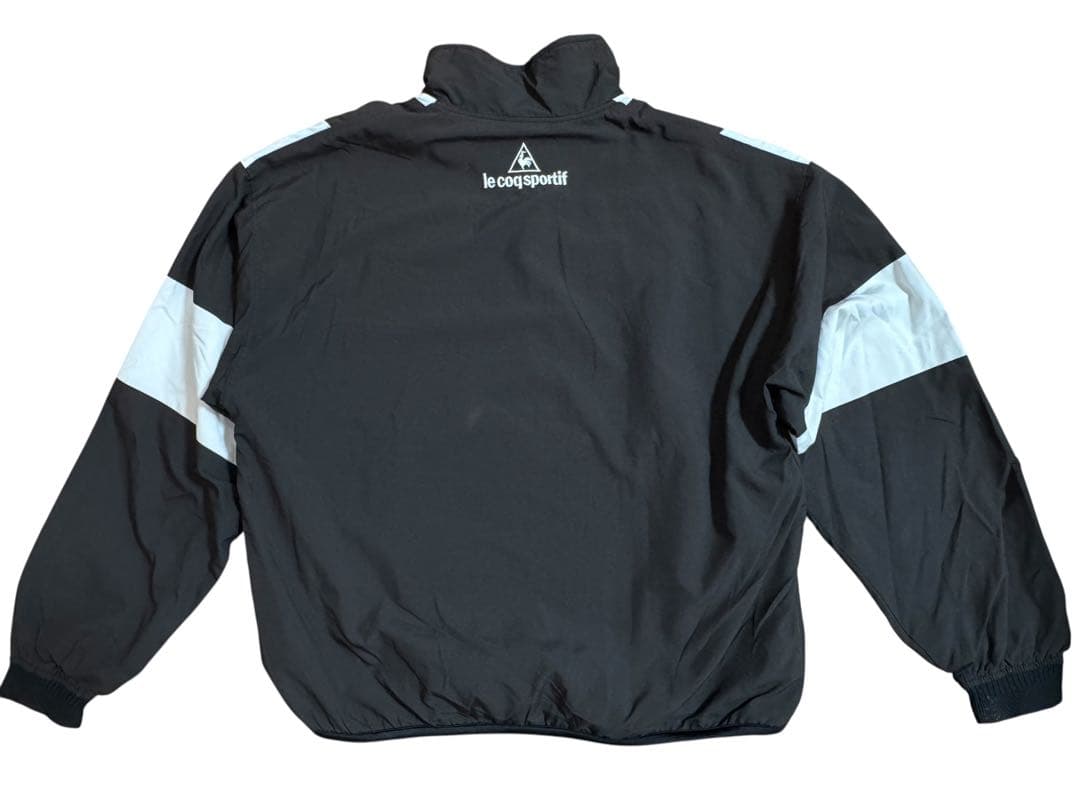 le coq sportif ハーフジップジャケット ブラック/ホワイト - メルカリ