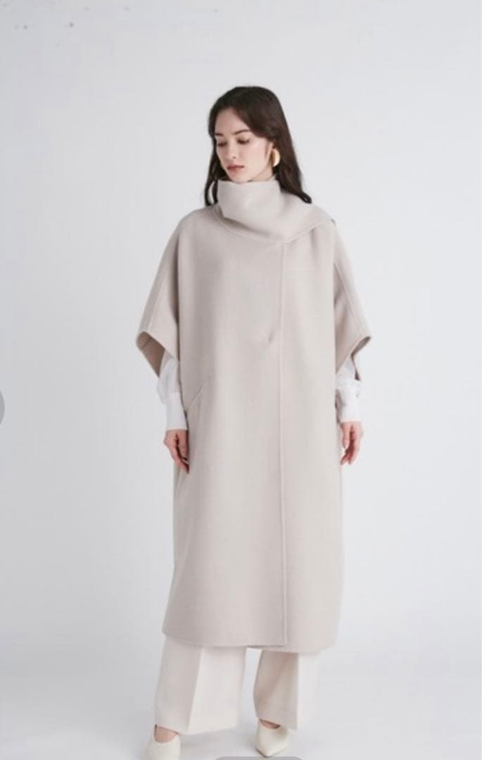 CELFORD リバーケープジャケット ウール ポンチョ コート セルフォード