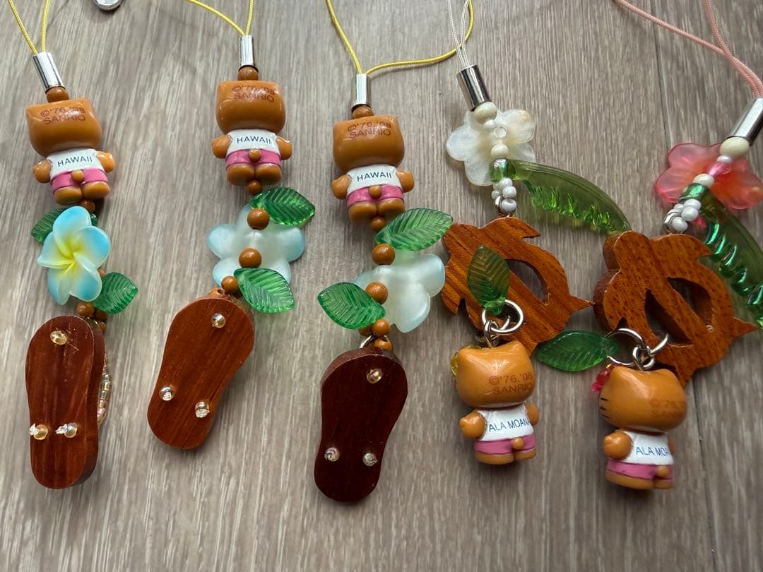 ご当地 日焼け海亀サンダルキテイkitty 根付けストラップ ABCstore