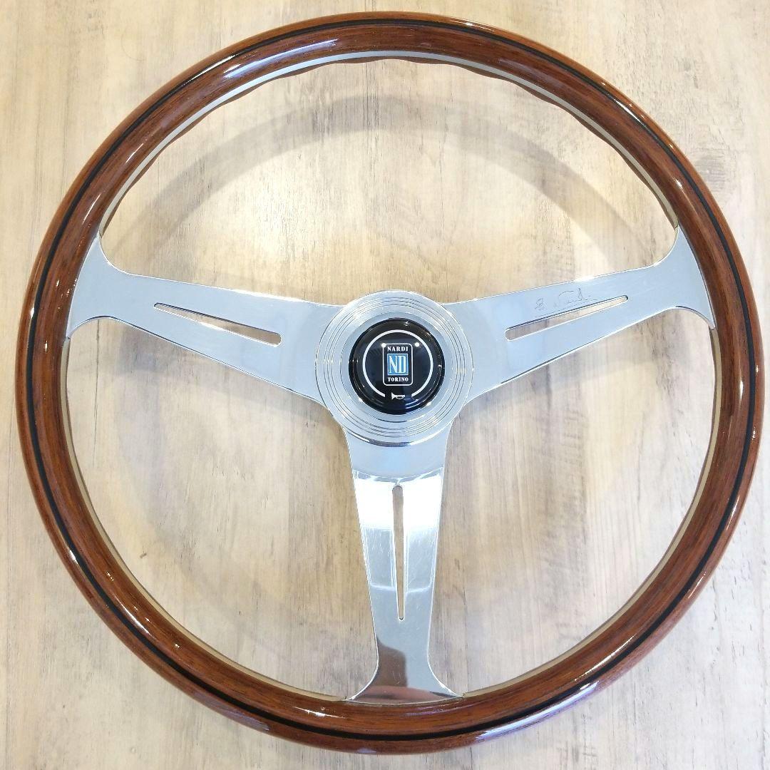 美品】NARDI☆ナルディクラシックウッドポリッシュ/39Φ【FET刻印有り