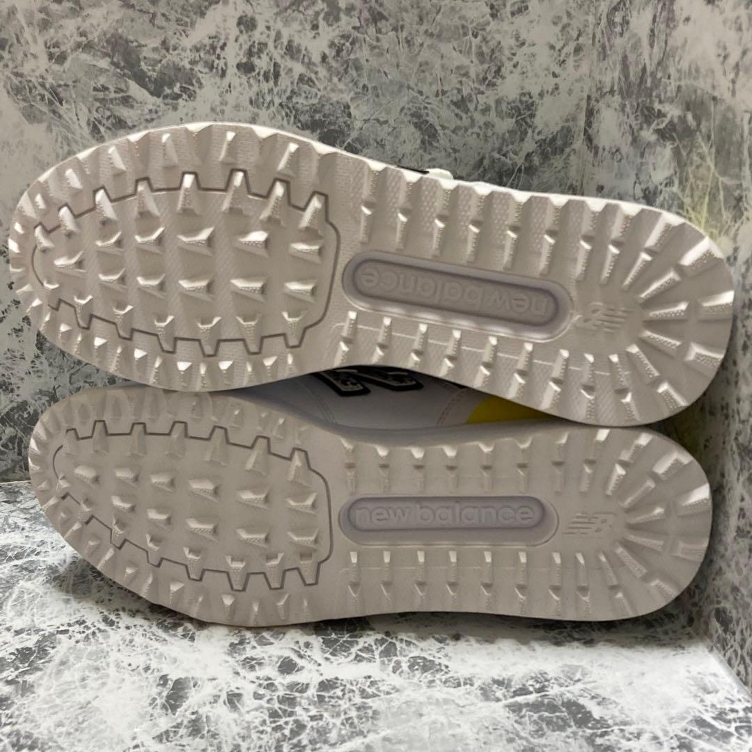 極美品】ニューバランス ゴルフ ボアダイヤル レザー ホワイト 23.5