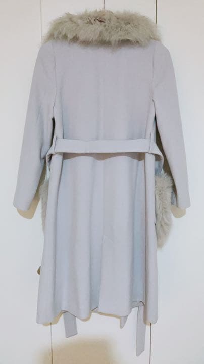 JUSGLITTY / 衿ファー付ポケットファーコート - メルカリ