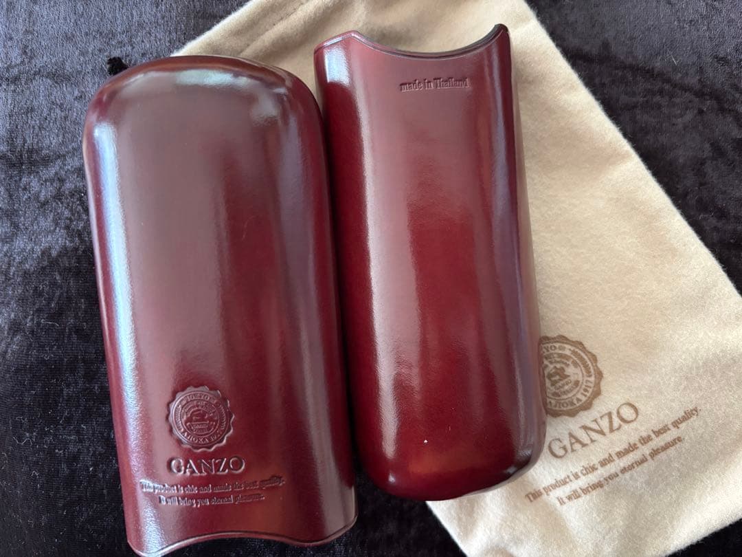 GANZO MAESTOR2(マエストロ2)メガネケース　ワイン MAESTRO2(マエストロ2) メガネケース(L)｜最高級のメンズ革製品・革