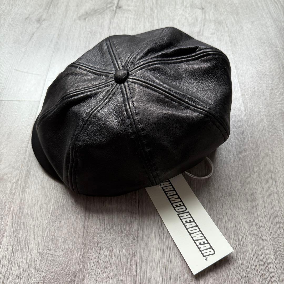 UNLIMITED HEADWEAR レザーキャスケット UNNAMED HEADWEAR 【LEATHER CASQUETTE】レザー キャスケット アン