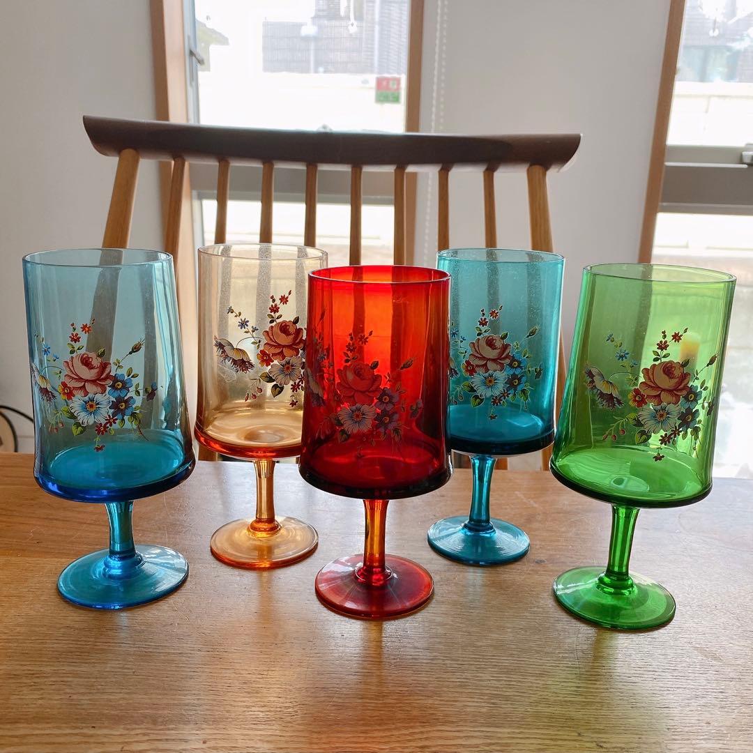 昭和レトロ 昭和ポップ 昭和グラス 和ガラス レトロポップ - メルカリ
