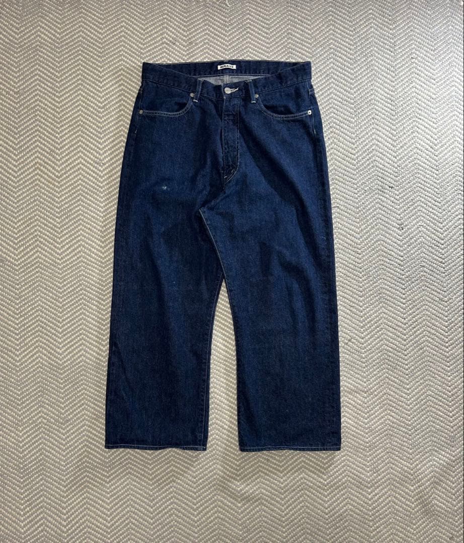 AURALEE SELVEDGE LIGHT DENIM PANTS デニム AURALEE SELVEDGE FADED LIGHT DENIM PANTS – Chum!