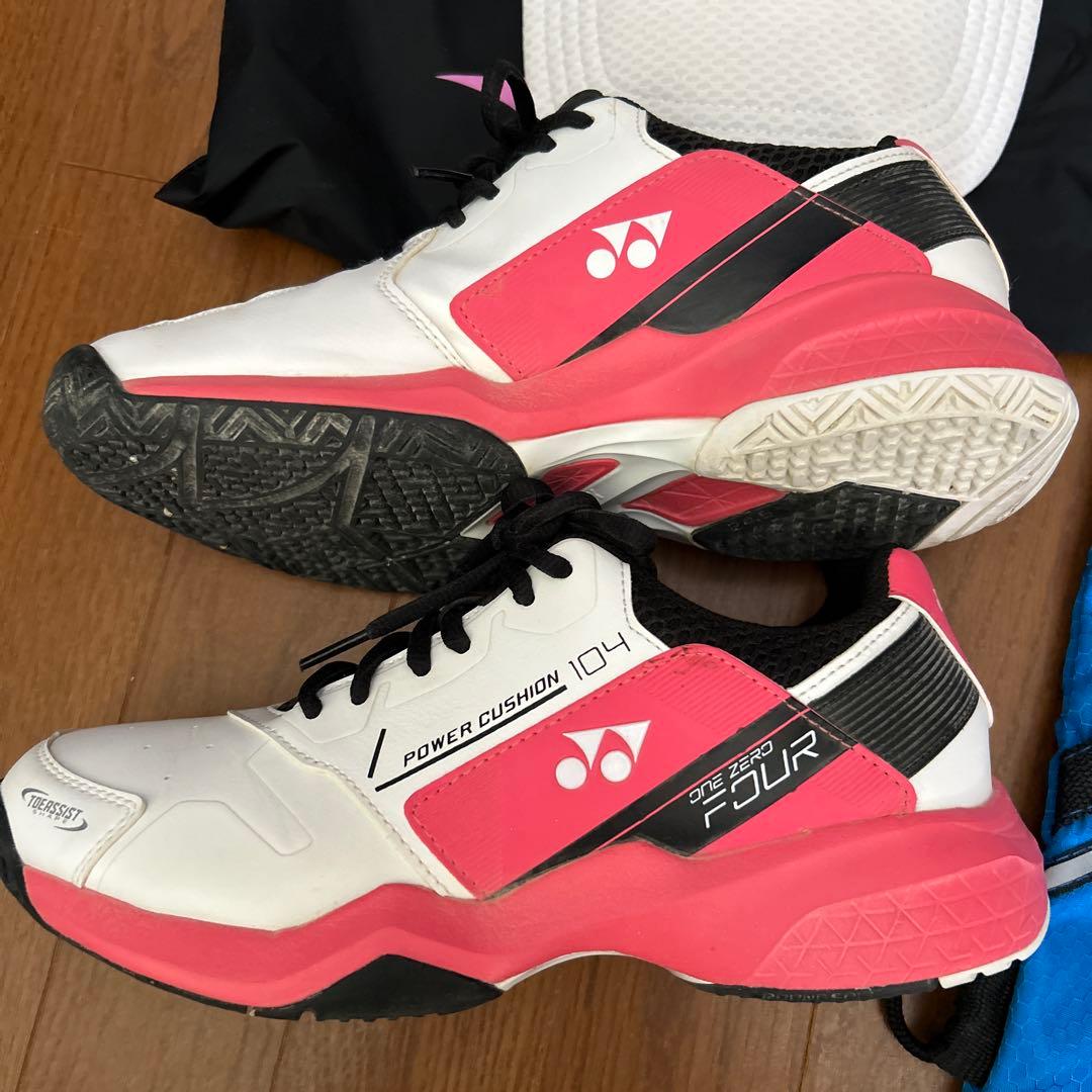 軟式テニス YONEX DI-T500 ラケット パークッションシューズ セット