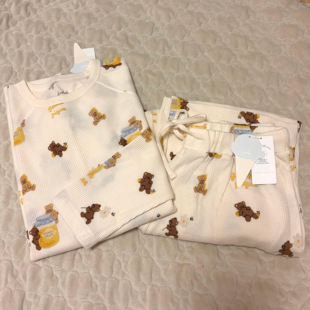 【gelato pique】はちみつベア柄プルオーバー＆ロングパンツ gelato pique｜はちみつベア柄プルオーバー | Rakuten Fashion(楽天