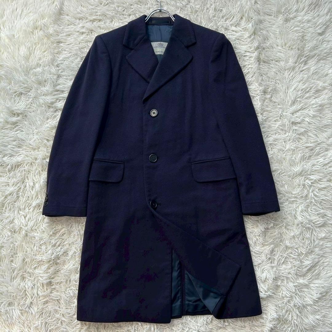 ✨ ルー  ✨ アクアスキュータム カシミヤ100% チェスターコート Aquascutum CASHMERE100% DOUBLE CHESTERFIELD COAT MADE IN ENGLAND