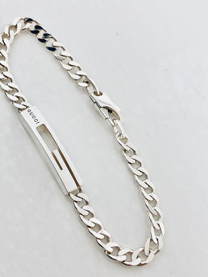 超美品】GUCCI カットアウトG ブレスレット（実寸17cm）男女兼用