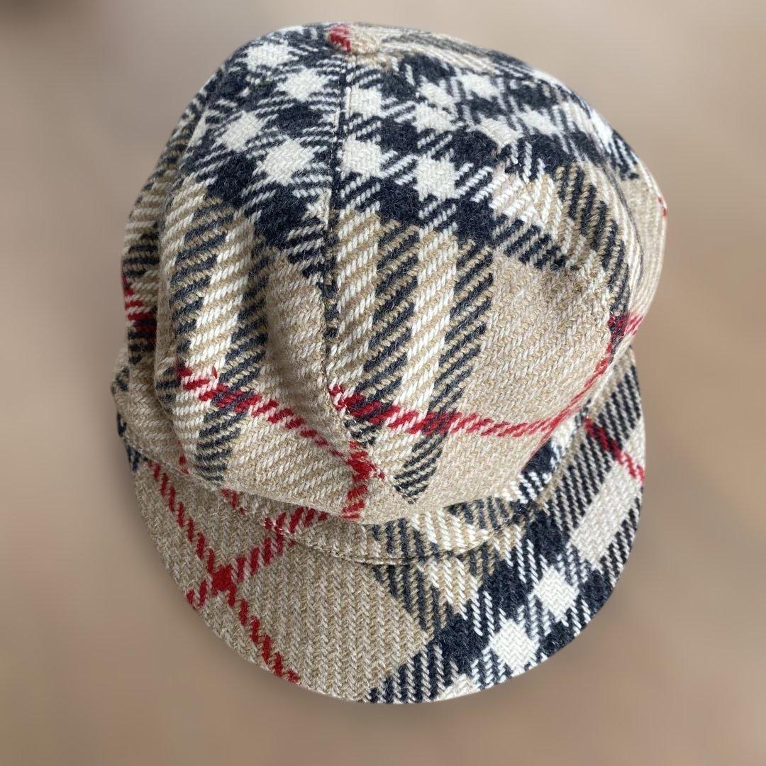 BURBERRY チェック柄 ベレー帽 Sサイズ