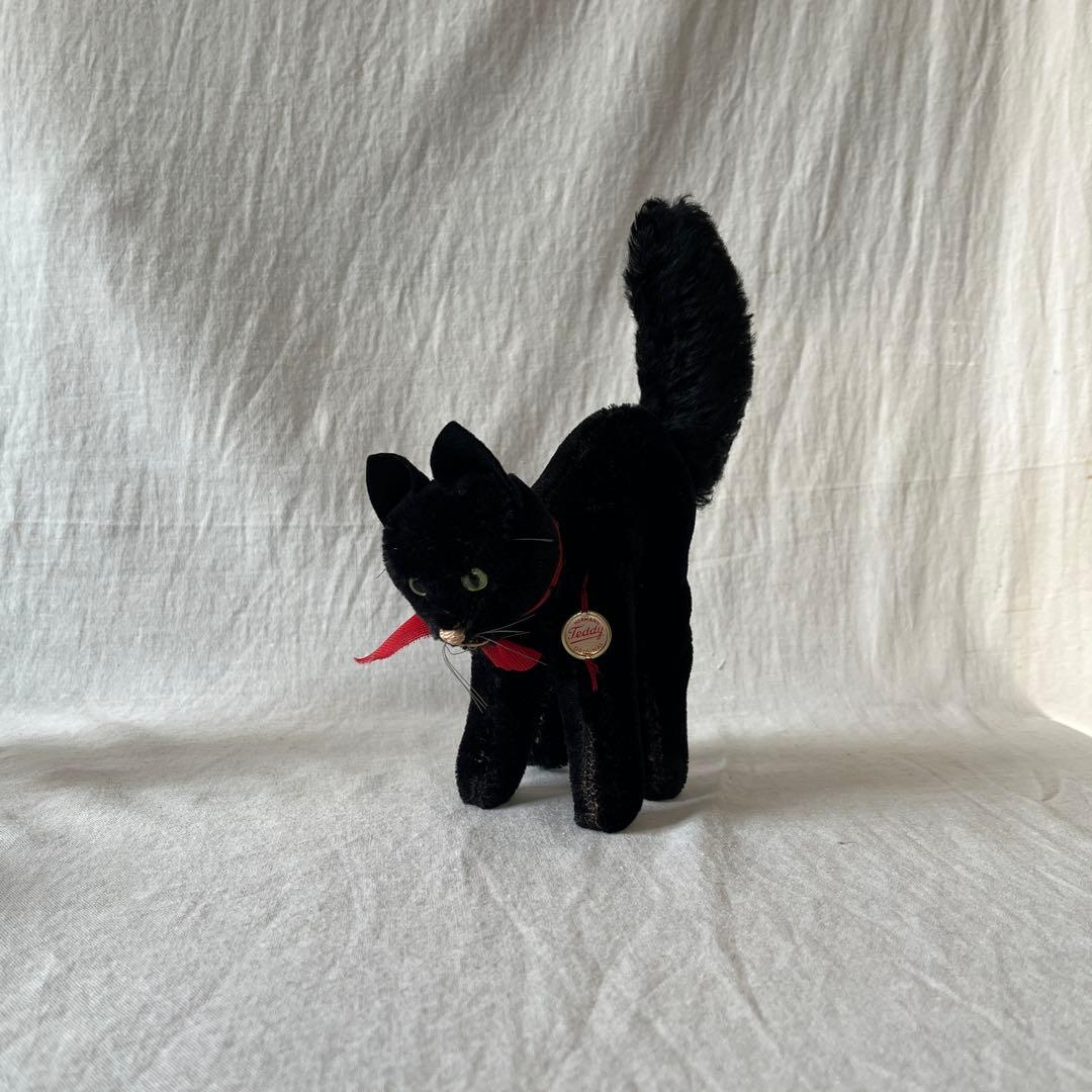 アンティーク　ドイツ　黒ねこ　トムキャット ドイツアンティークシュタイフトムキャット黒猫