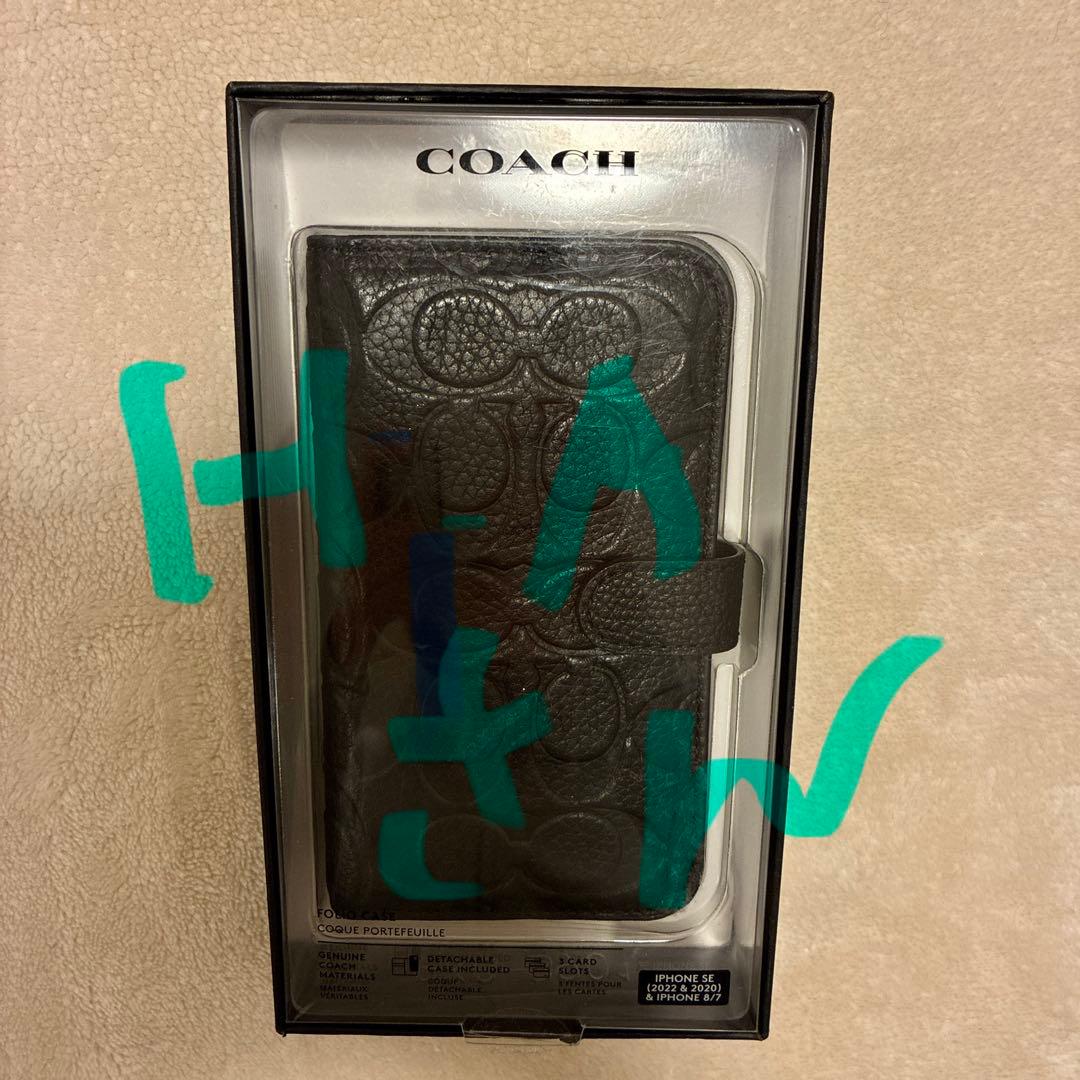 COACH iPhone SE/8/7用手帳型ケース 美品　11月特価 レア COACH iPhone SE/8/7用手帳型ケース 美品 11月特価 レア COACH iPhone