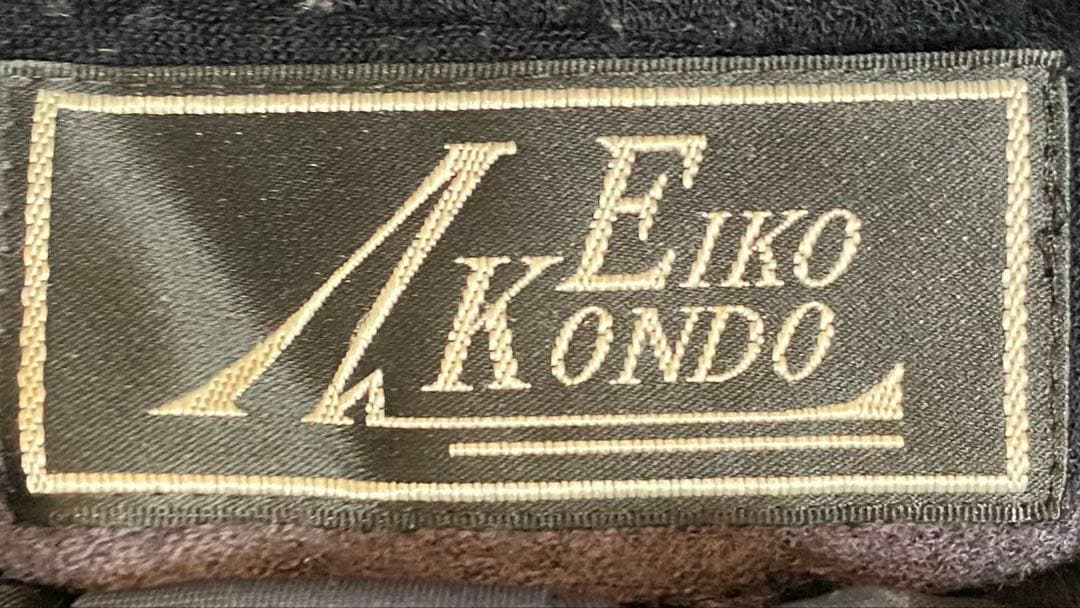 J*n様 EIKOKONDO ロングコート ボーダー 紫 黒 42