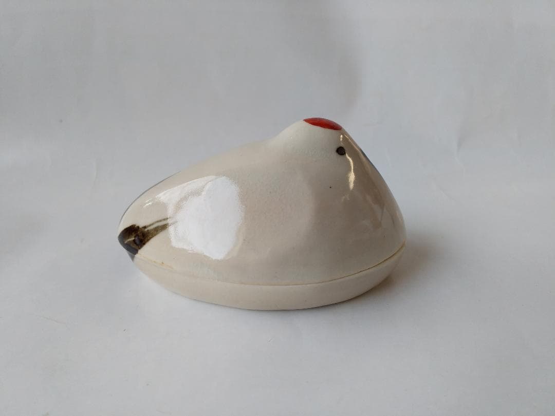 平安 高野昭阿弥 鶴香合 茶道具 懐石道具 香合 共箱 新品 未使用 保管