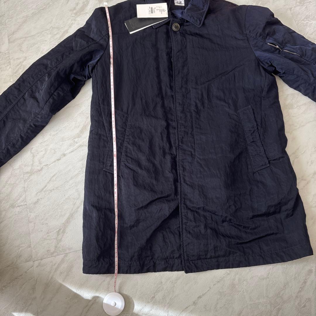 未使用　C.P.COMPANY NYLON ネイビー　ステンカラーコート 48