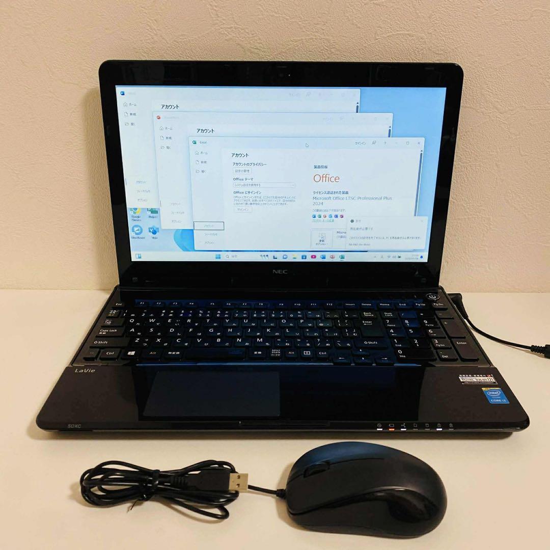 Y84 NECノートパソコンSSD高速 Windows11オフィス2024付き - メルカリ