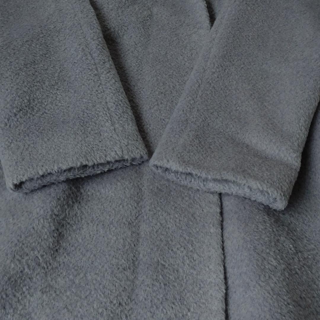 AGNONA アニオナ ロングコート シャギーコート M〜L グレー ラベンダー