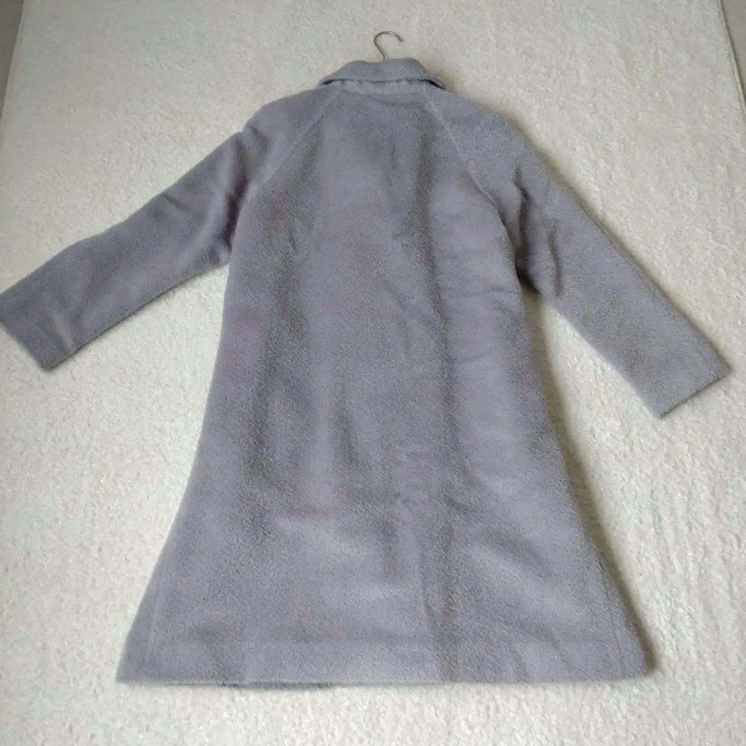 AGNONA アニオナ ロングコート シャギーコート M〜L グレー ラベンダー