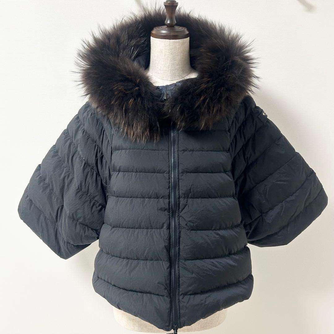 TATRAS タトラス　ダウンポンチョ　MALE マーレ　ブラック　01 TATRAS（タトラス） マーレ ダウン レディース TATRAS MALE ショート