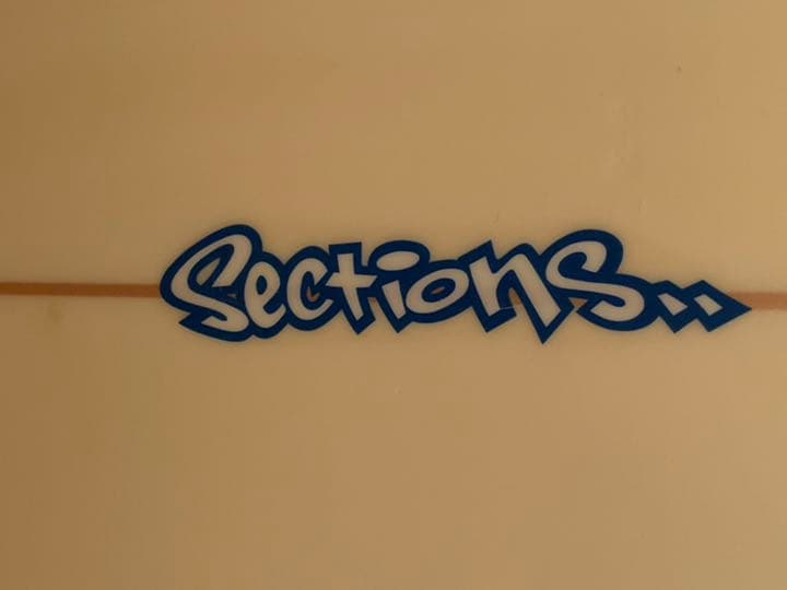 値下げ！サーフボード Sections USA-63 9.2 ケース、フィン付