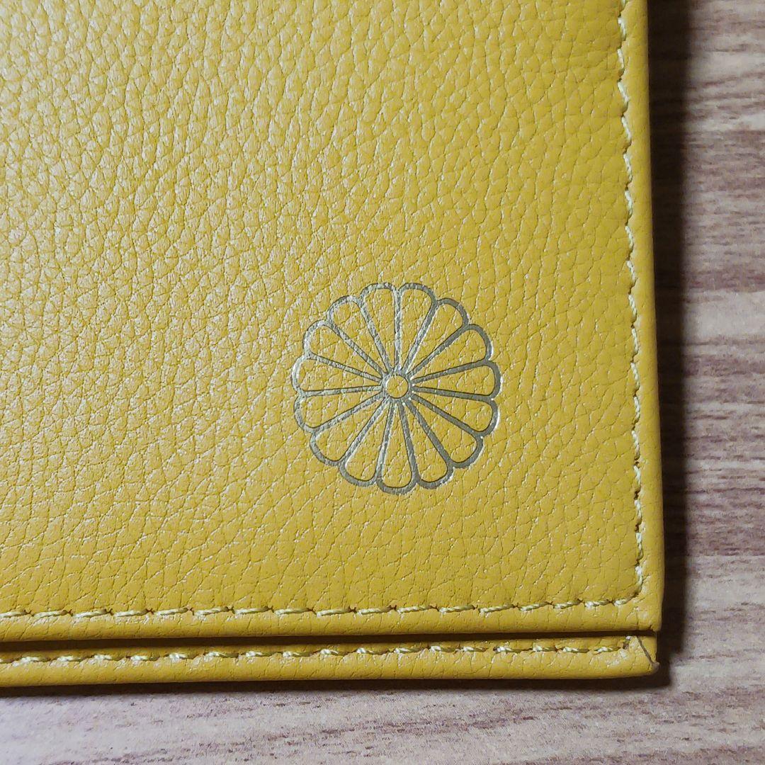 新品未使用 皇居限定 長財布 牛革 財布 イエロー 菊紋 金運 - メルカリ