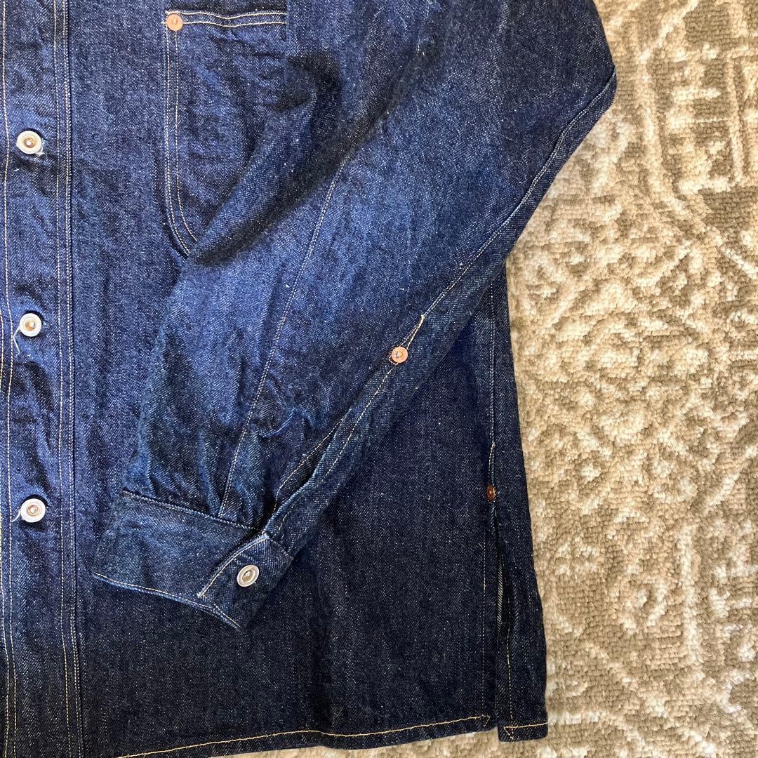 希少 美品 ウエアハウス 2212 オープンフロントジャンパー 38 デニム