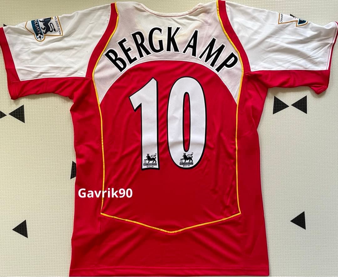 2004/05 アーセナルFC ユニフォーム ベルカムプ BERGKAMP 10 2004/05 アーセナルFC ユニフォーム ベルカムプ BERGKAMP 10 2004/05