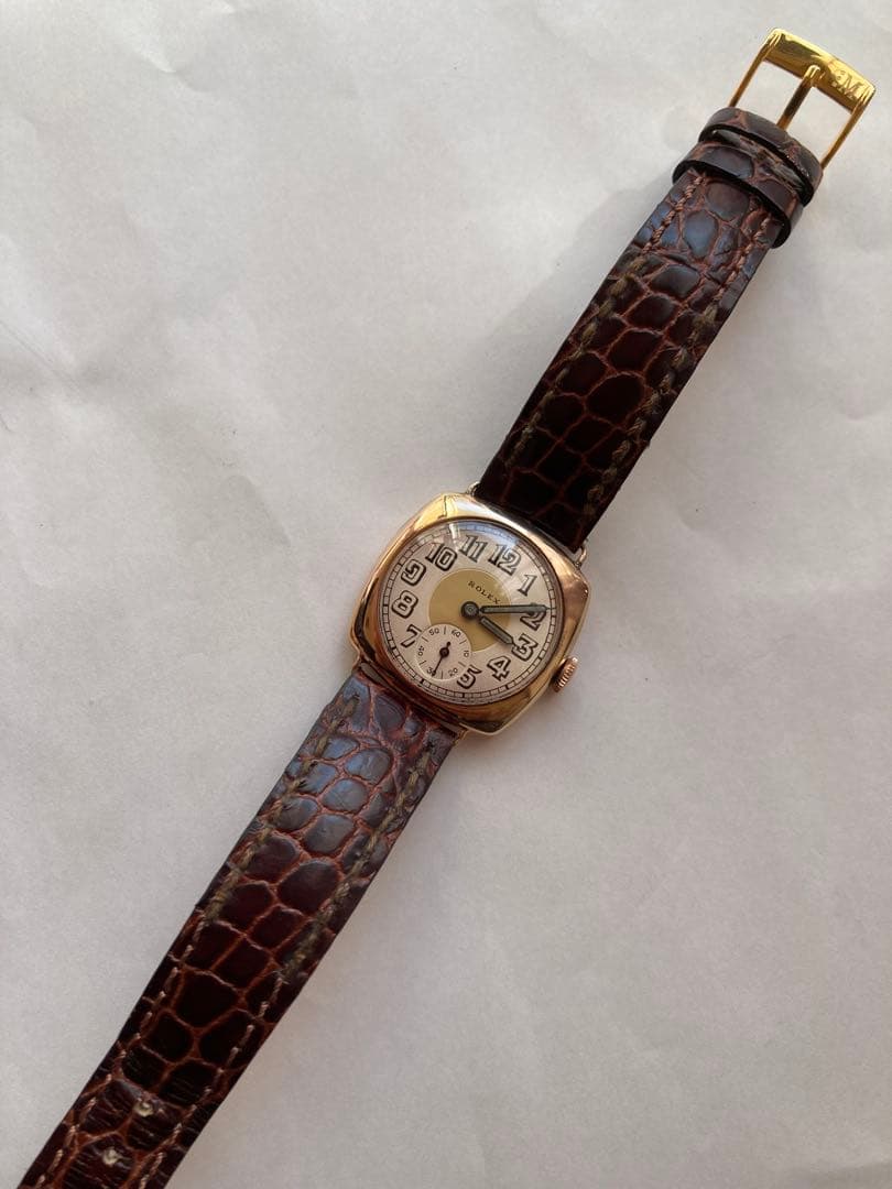 zinzin ロレックス 1930年代 金無垢 メンズ29mm希少 アンティーク